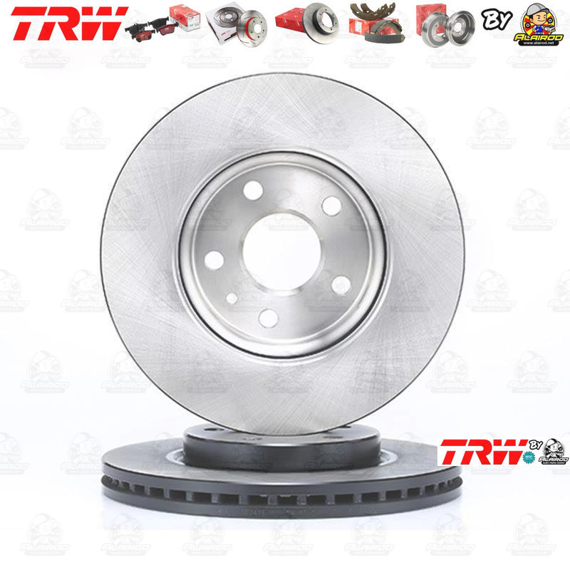 TRW จานดิสเบรคหลัง จานเบรคหลัง 1 คู่ / 2 ใบ HONDA CITY GM2 ปี 2008-2013  DF7499 ขนาด 239 mm ใบหนา 9 mm