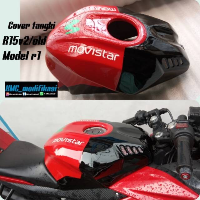R15 v2 ครอบฝาถัง รุ่น r1m