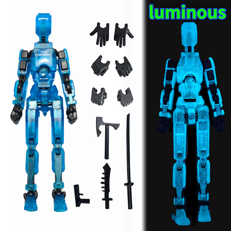 3d Lucky 13 Action Figure Multi Jointed Movable หุ่นยนต์ของเล่นDummy 13 Action Figureสําหรับเด็กของเล่นบีบอัด