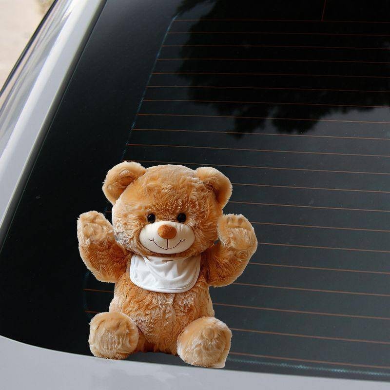 3ง ความเที่ยงตรงสูงสติกเกอร์รถ, ตุ๊กตาเนย, น่ารักตุ๊กตาหมีเกาก้น, กระจกตัวรถ, ตกแต่งส่วนบุคคล, สติ๊กเกอร์ติดกระ - รูปที่ 4