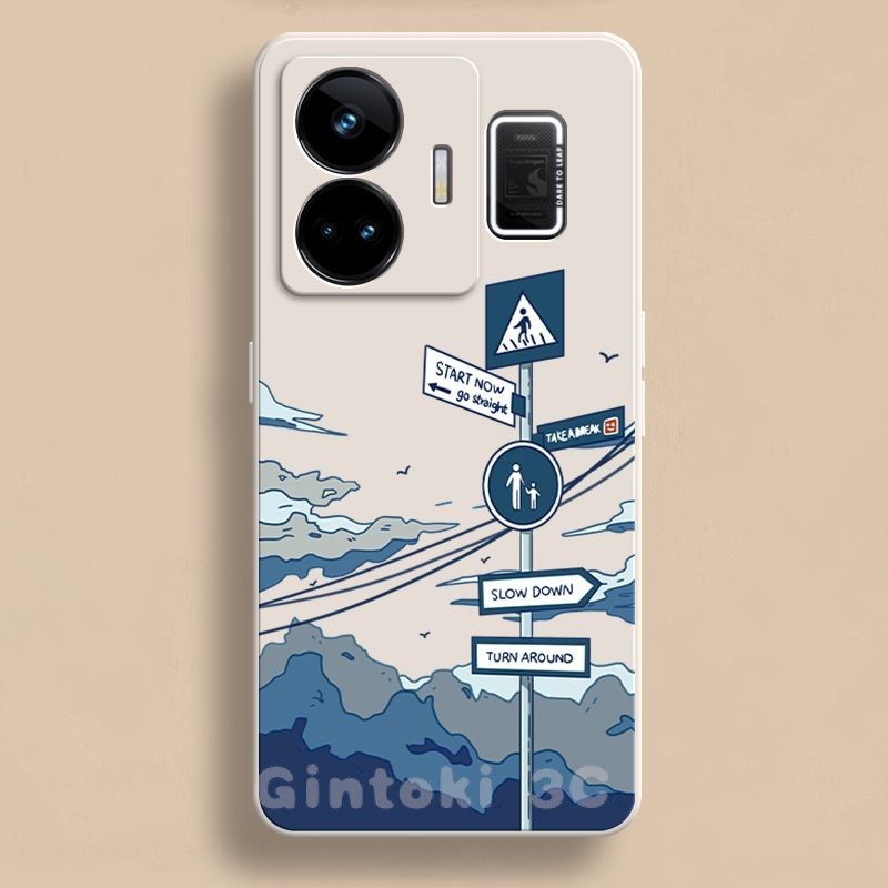 Realme GT NEO 5 SE GT3 3T 3 NEO2 Realme GT Master Edition GT 2 Pro Casing Flags Corssroads ปกอ่อนซิลิโคนเคสโทรศัพท์มือถือแฟชั่น