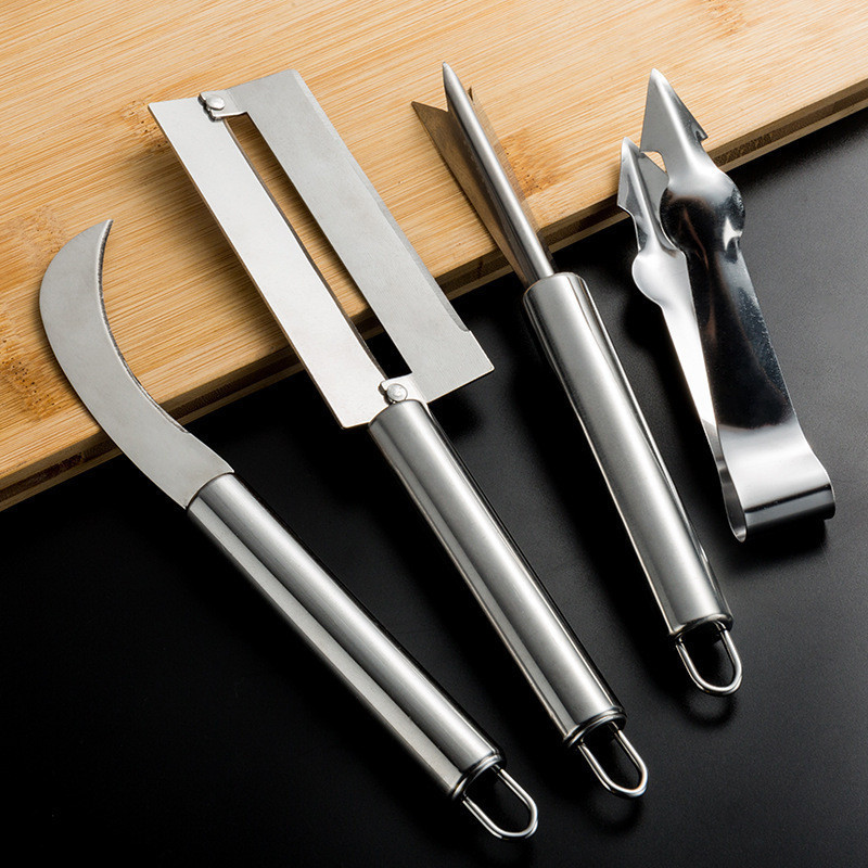 CDiscount มีดมีดสับปะรด มีดเลาะตาสับปะรด สแตนเลส ด้ามไม้อย่างดี มีดปอกตาสัปปะรด ที่แซะตา ปอกตาสับปะรด Pineapple Eye Peel