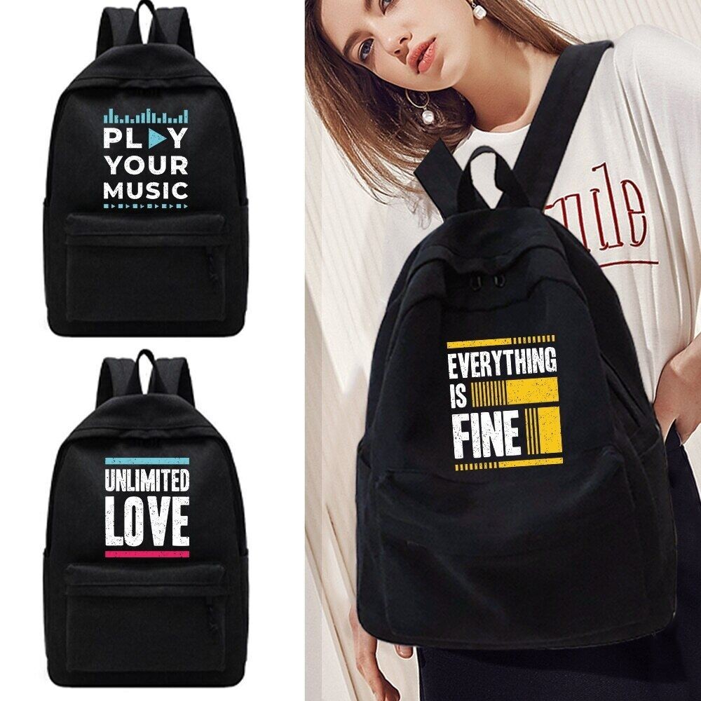 Unisex Shoulder Backpacks Teen College Bookbag Sport Knapsack Camping Travel Backpack Laptop Bag Phr