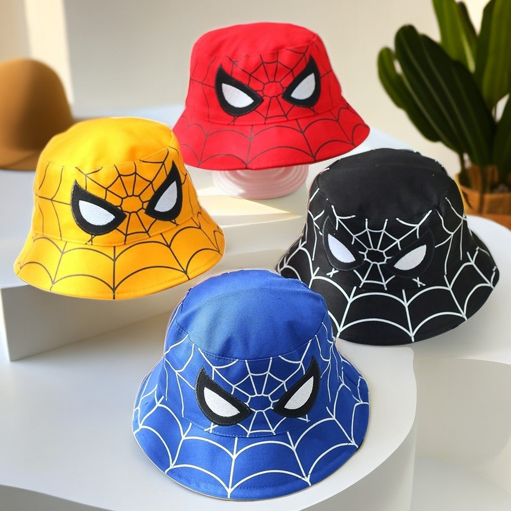 พร้อมส่ง!! หมวกเด็กผญ 2-8 ปี หมวกเด็กผญ  ผู้ชาย/ผู้หญิง Spidermanหมวกแก๊ป  เนื้อผ้าดีพรีเมี่ยม55