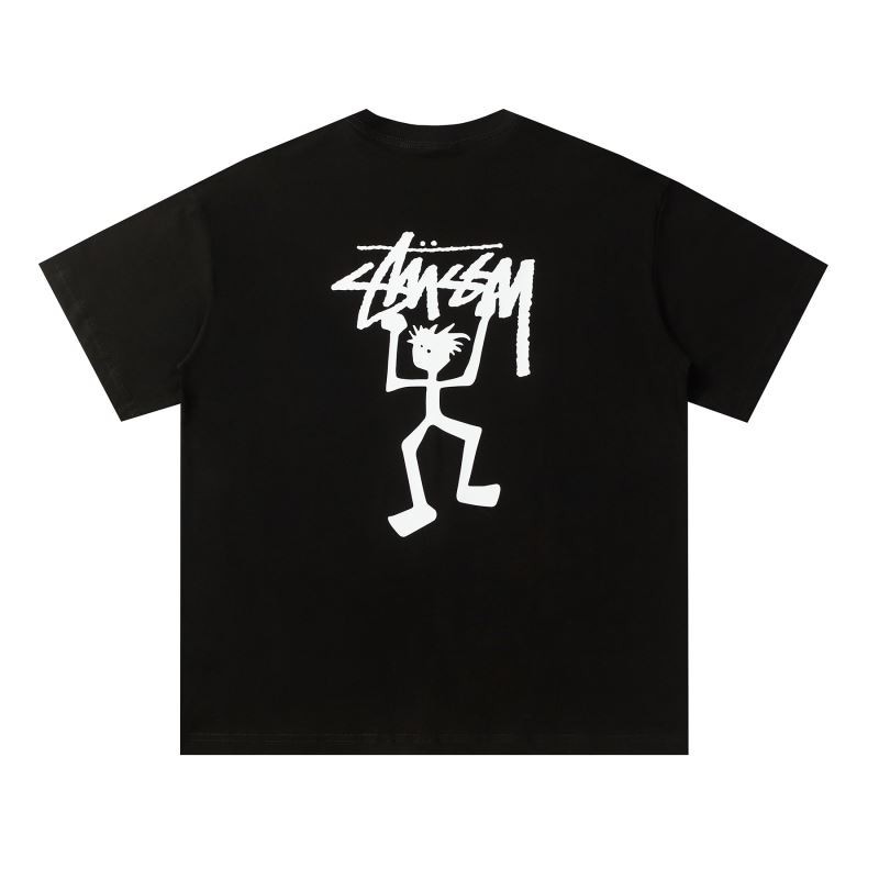#T8 ผ้าฝ้ายยอดนิยมเกาหลี Unisex Plus ขนาด Crewneck มือ Drawn Humanoid โลโก้รูปแบบการพิมพ์ตัวอักษร Streetwear กราฟิก Tee Vintage คู่เสื้อยืดสําหรับชาย