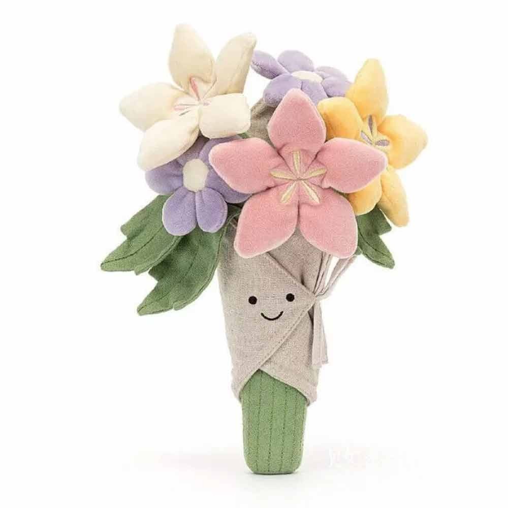 Jellycat Amuseable Bouquet Of Flowers Stuffed Toy Kids Gift for Girlfriend Plush Stuffed Toys