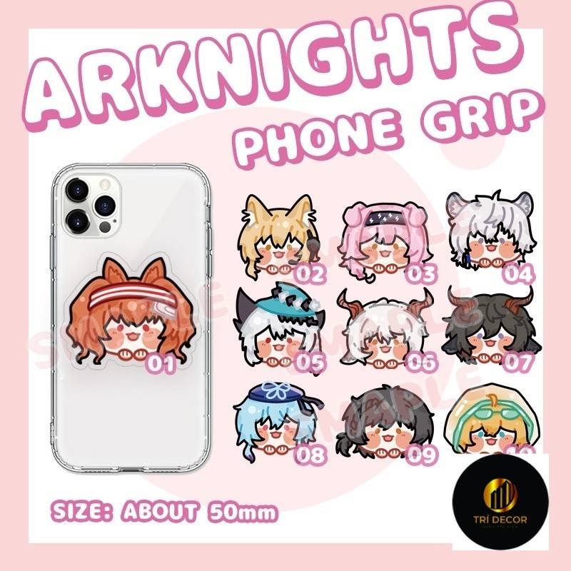 ที่วางโทรศัพท์อะคริลิคพิมพ์ลายอนิเมะ Skadi