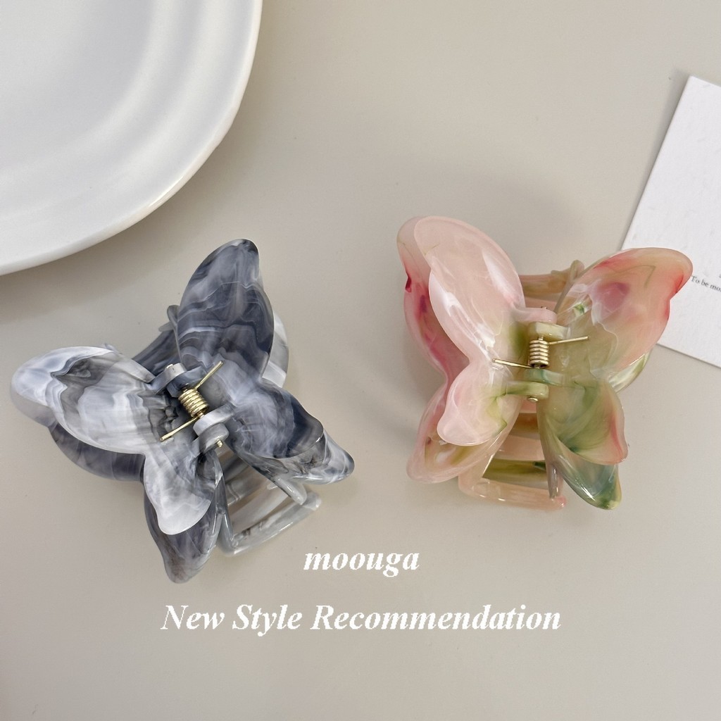 Moouga/smudge สามมิติคลิปผีเสื ้ อหญิง High-End ขนาดกลางคลิปผมกลับหัว Shark คลิปผมอุปกรณ ์ เสริมผม