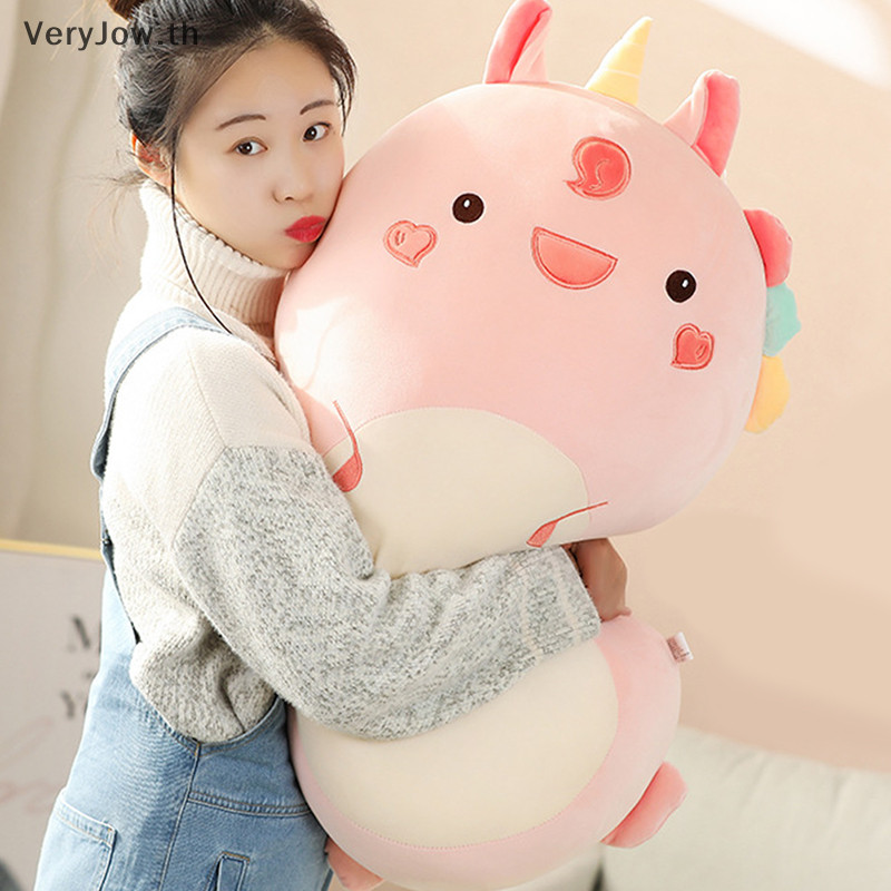 [VeryJow ] Squishmallows Plush Toy Animal Kawaii Unicorm Dinosaur Lion Soft Big Pillow [TH ]