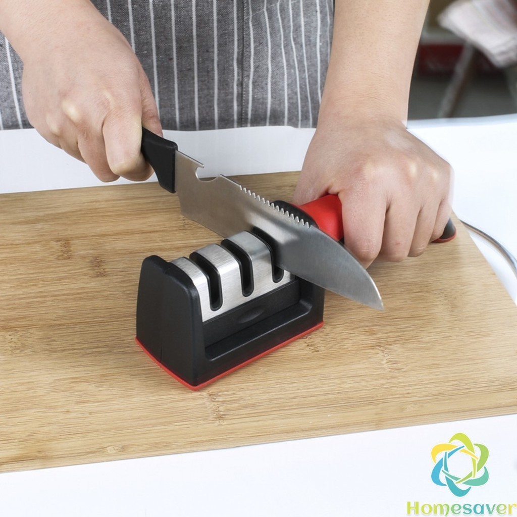 H.S. ที่ลับมีด อุปกรณ์ลับมีด หินลับมีด ลับได้ เครื่องลับมีด แท่นลับมีด / Knife sharpener