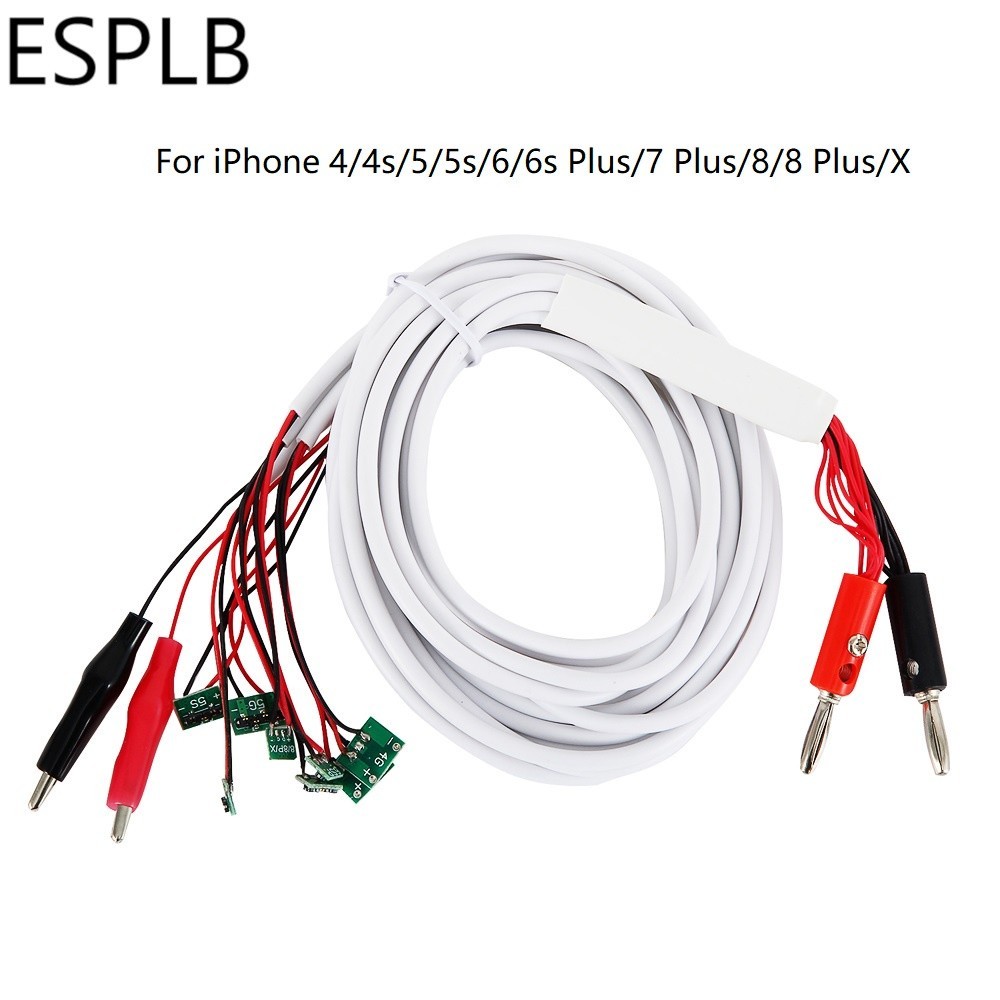 Esplb 6 in 1 Professional DC สายไฟริบบิ ้ นทดสอบปัจจุบันสายซ ่ อมสําหรับ iPhone 4/4S/5/5S/6/6Plus ซ 