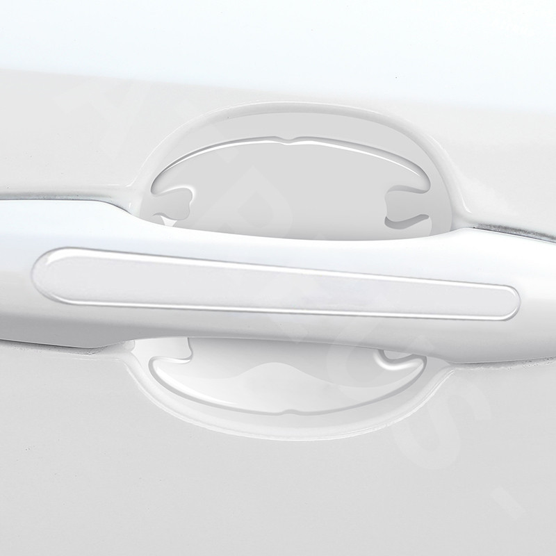 4/8pcs Mercedes Benz AMG สติกเกอร์รถ การป้องกันมือจับประตู โปร่งใส สติ๊กเกอร์กันรอยขีดข่วนติดประตูรถยนต์ เหมาะสำหรับ C Class W207 W211 W205 W212 W204 W220 W206 W124 W213 W218 W222 - รูปที่ 6