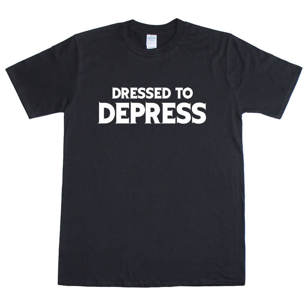แต่งตัว Depress Emo Gothic Funny Mens Regular Fit Cotton T-Shirt
