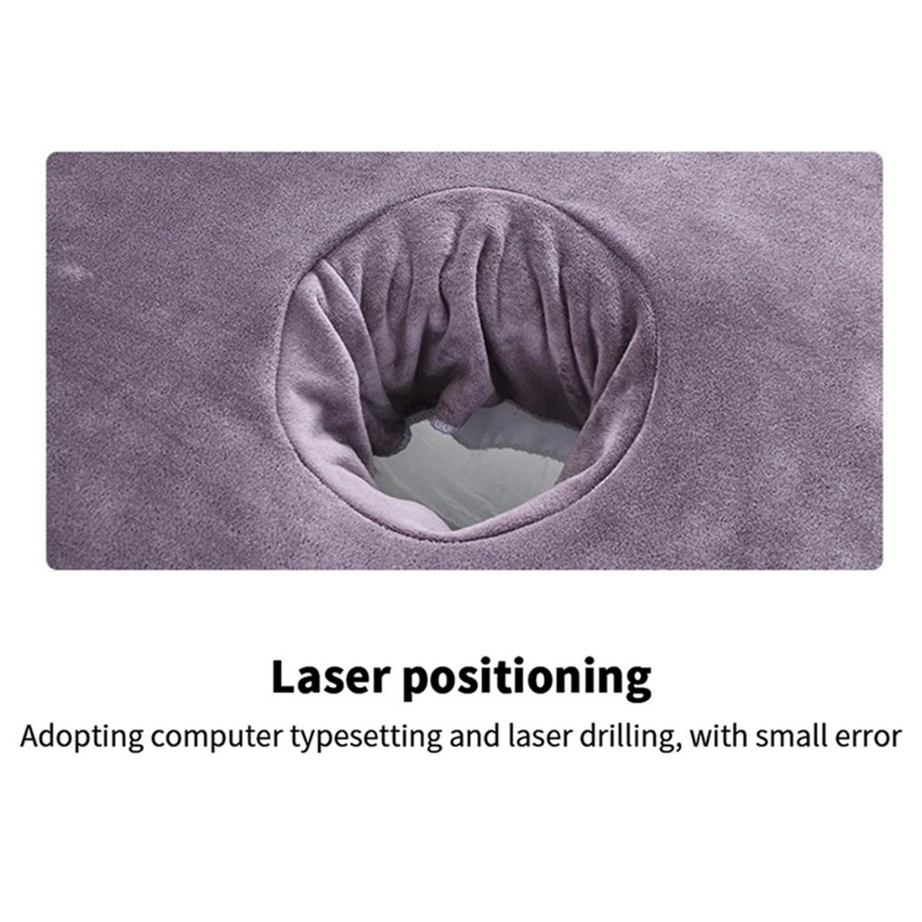 ผ้าปูเตียงนวดหน้า พร้อมรูเตียง 80*40ซม.อย่างหนา สามสี - รูปที่ 5