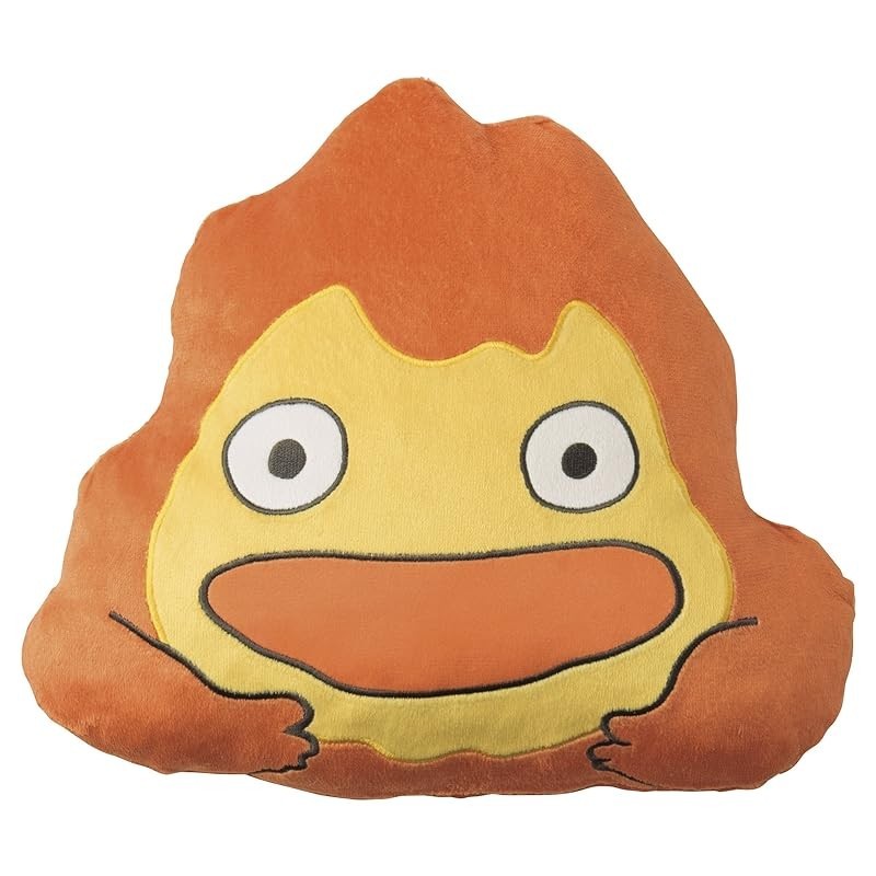 Maruzen Cushion Studio Ghibli Howl's Moving Castle H30.5×W35cm Calcifer Memory Foam 1145007400 Direc