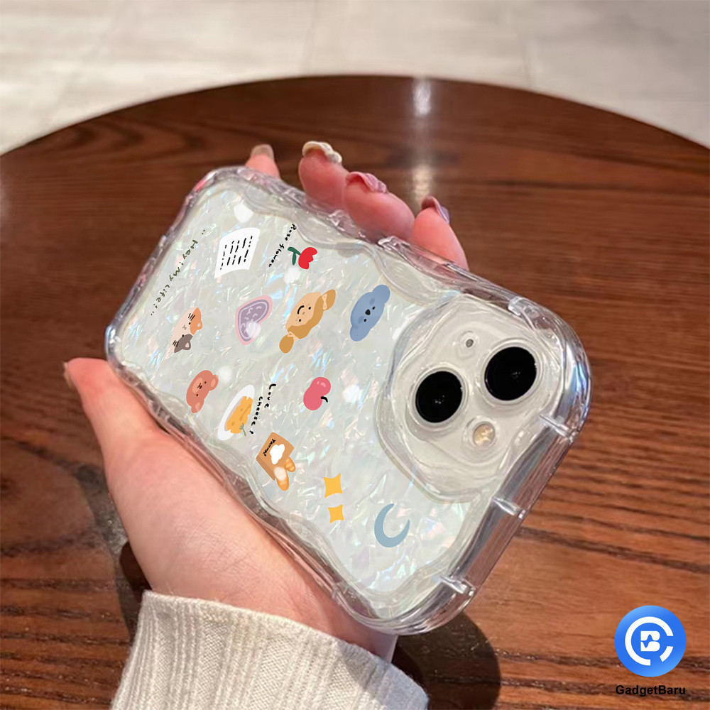 น่ารักsatwa Motif ปลอกกันชน anti-fall clear hp OPPO A16 A38 A8 A53 A18 A54 A58 A52 A23 RENO4 5 6 A92