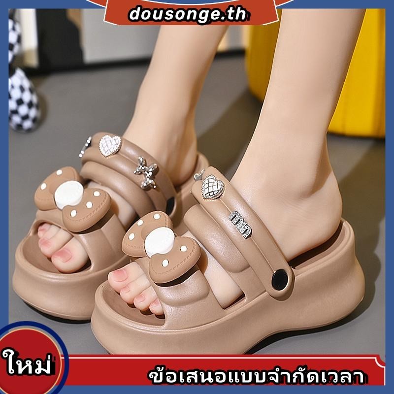 JUSLIN รองเท้าแตะผู้หญิง ส้นแบน ใส่สบาย สไตล์เกาหลี รองเท้าแฟชั่น มีความมีสไตล์ 2023 ใหม่ การออกแบบที่เป็นเอกลักษณ์ หรูหรา นุ่ม ปัจจุบัน FDL2430R93 13Z240328