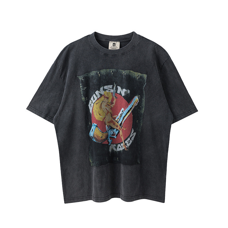 Guns Guns N Roses Gun and Roses 1992 Tour vintage Retro เสื้อยืดแขนสั้น DTYI