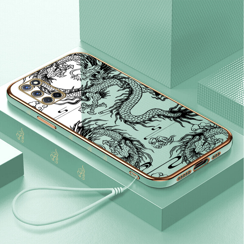 LOKAL HP เคสโทรศัพท์สําหรับ OPPO A52 A92 สต็อกท้องถิ่น Lanyard ฟรีเคสโทรศัพท์ Softcase Kesing Cassin