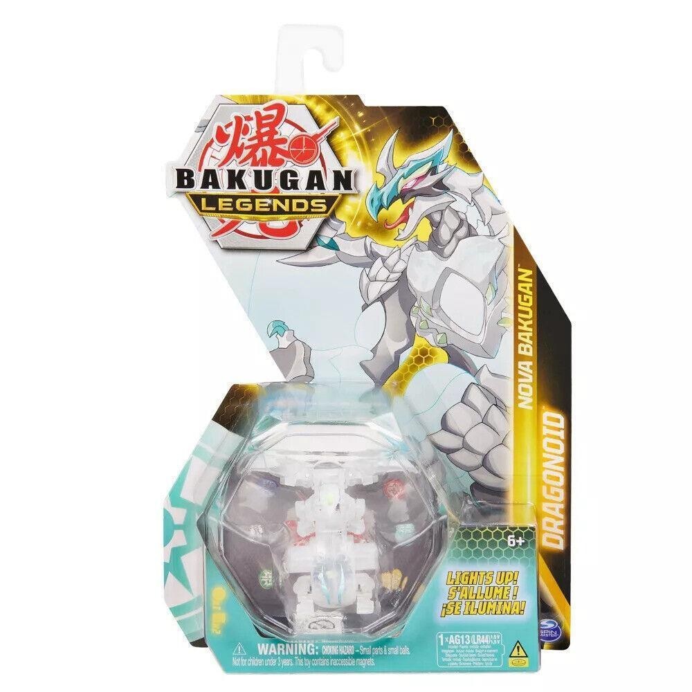 Bakugan Legends Nova DRAGONOID (Haos) Light-Up Collectable Action Figure พร้อมการ์ด