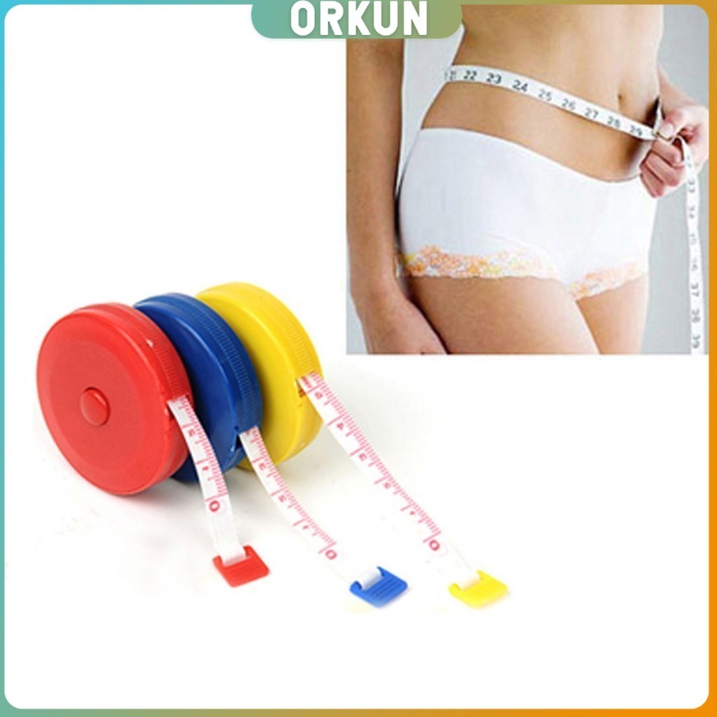 Orkun ตลับสายวัดตัว สายวัดเอว สายวัดรอบเอว **มาตราวัดเคลื่อไป 2 มิน**  ตลับเมตร
