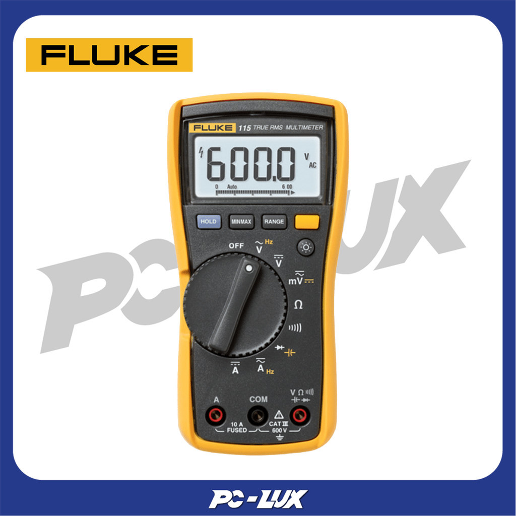 FLUKE  ดิจิตอลมัลติมิเตอร์ สำหรับเจ้าหน้าที่สนาม แบบ True-RMS รุ่น 115