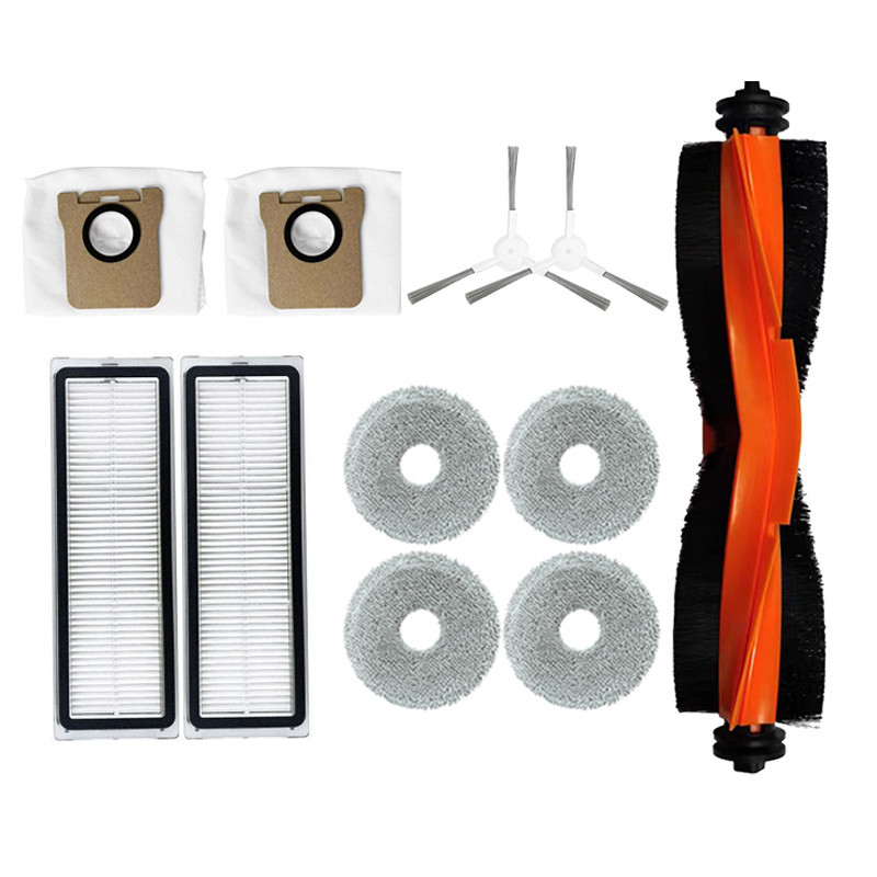 เข้ากันได้กับ Xiaomi X20+ C102 X20 plus เครื่องดูดฝุ่นหุ่นยนต์ลูกกลิ้งหลักแปรง/แปรงด้านข้าง/ผ้าถูพื้น/ถุงเก็บฝุ่น/การเปลี่ยนอะไหล่กรอง HEPA