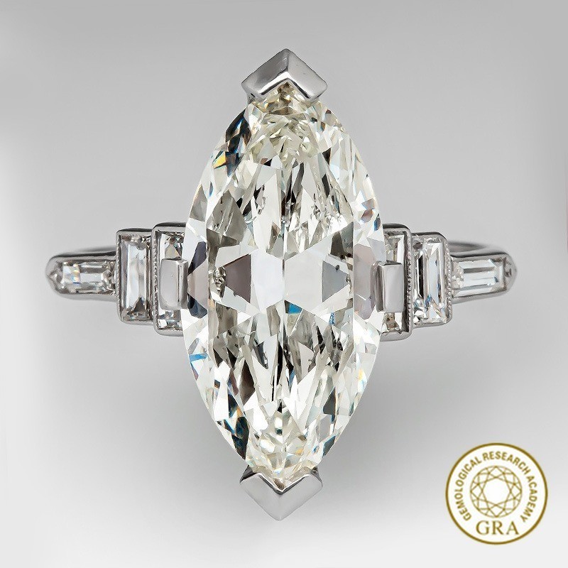 [ใบรับรอง Gra ฟรี] แหวนจัดเลี้ยง Moissanite ฝังผู้หญิงเรขาคณิตใหม่