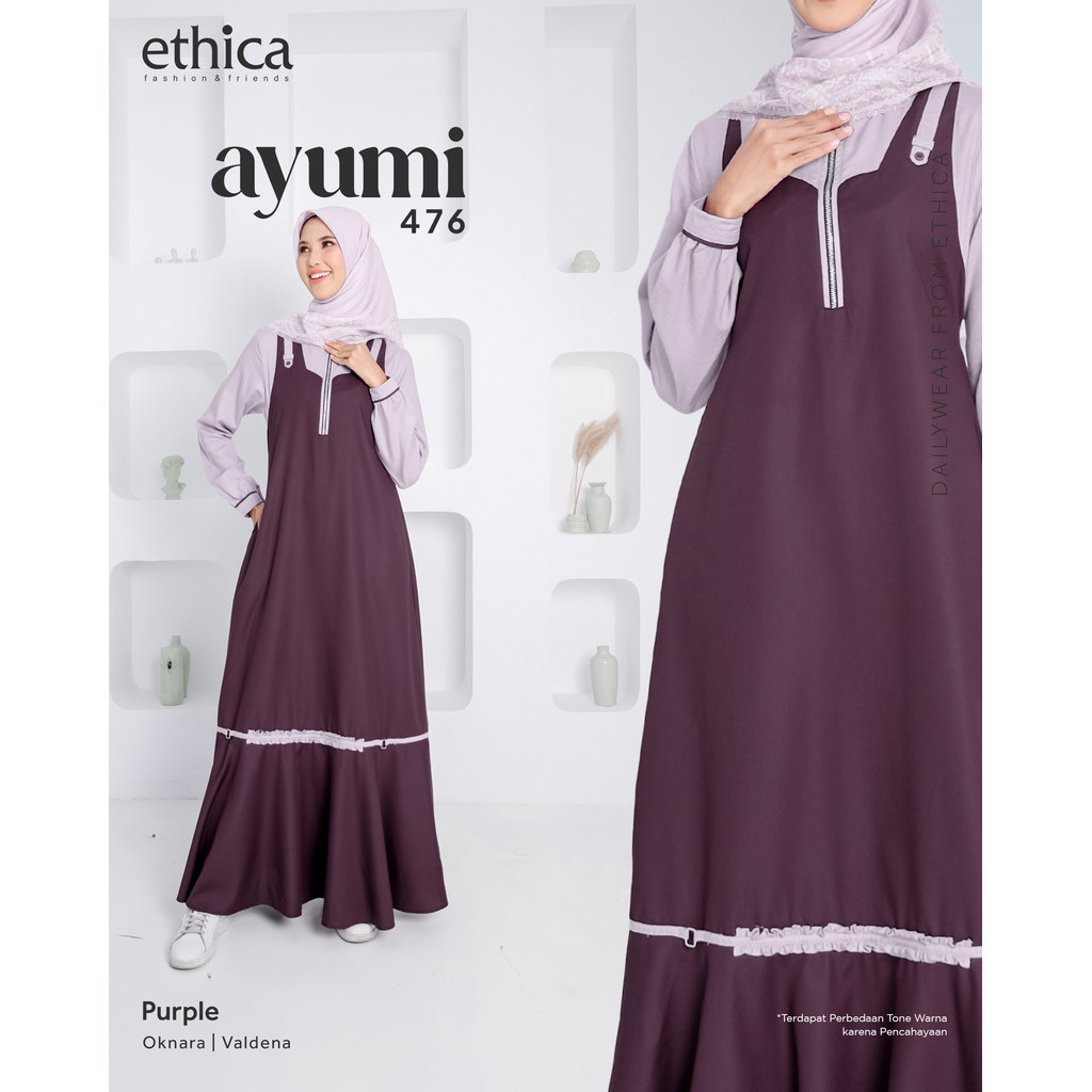 Ethica Gamis ผู้ใหญ่ Ayumi 476 ชุดเดรสมุสลิมผู้หญิง