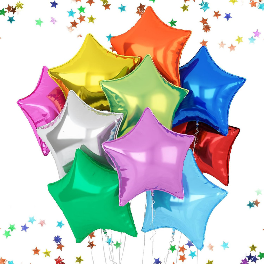 1pcs 18 นิ้ว Pentagonal Star บอลลูน 45X45 ซม.แผ่นอลูมิเนียมฟิล์ม Star Balloon Party อุปกรณ์ตกแต่ง