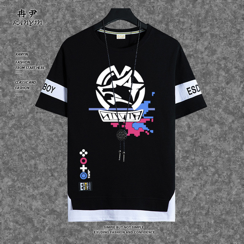 M-3xl ฤดูร้อน Street Tops แฟชั่นผู้ชาย Slim Fit เสื้อยืดแขนสั้น Honkai Star Rail Silver Wolf พิมพ์ Tees รอบคอเสื้อขนาดใหญ่สําหรับเยาวชนเสื้อผ้าสีดําสีขาวขนาดใหญ่