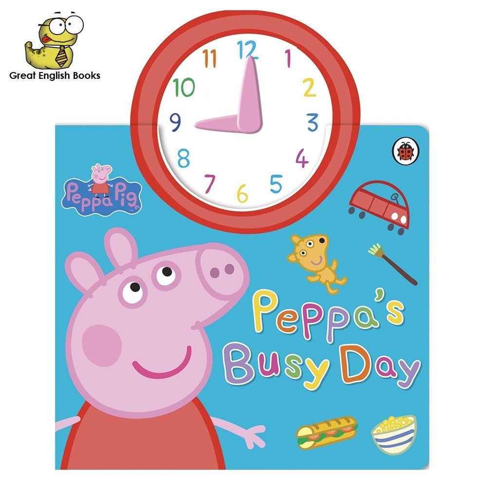 *ส่งทุกวัน*หนังสือนิทานบอร์ดบุ๊ค Peppa Pig Peppas Busy Day Board book เรียนรู้เรื่องเวลา