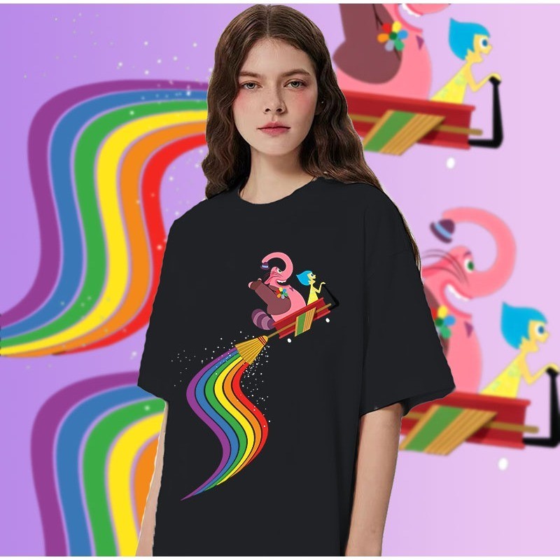 ใหม่ Pixar 's Movie Inside Out 2 เสื ้ อยืดคอ O-neck กราฟิก 100 % สําหรับผู ้ ชายP#15 S-5XLS-5XL