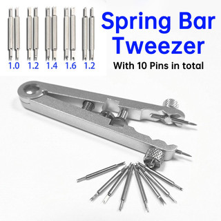 สายนาฬิกาสปริงบาร์ปากคีบลบเครื่องมือเหล็กรูปตัว V นาฬิกา Band Pins คีมกําจัดคีมนาฬิกา Band Pin ชุดเครื่องมือซ่อมแซม