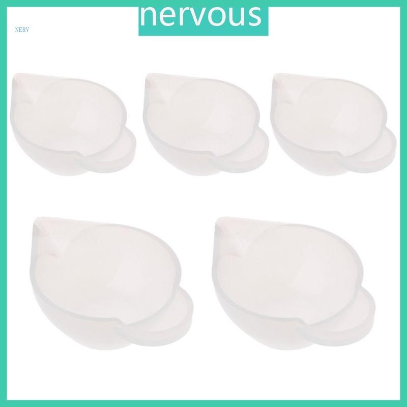 Nerv 5 ชิ้น DIY คริสตัล Drop กาวแม่พิมพ์ถ้วย Sub-pack ถ้วยซิลิโคนนํากลับมาใช้ใหม่หัตถกรรมเครื่องมือสําหรับ Fondant แม่พิมพ์ Candy คริสตัล Jell