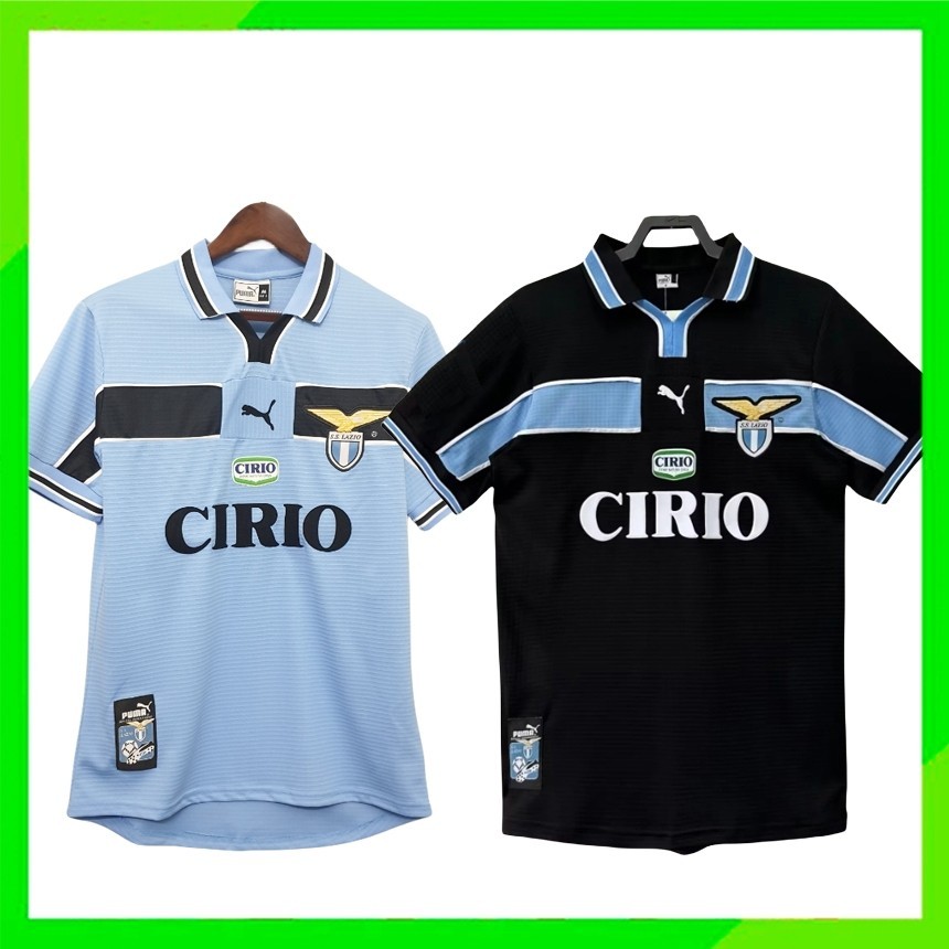 99-00 LazioS Home Retro Soccer Jersey ฟุตบอล SALAS  #9