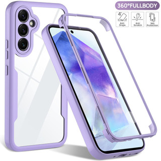 360 ฝาครอบ Scree สําหรับ Samsung A55 5G A35 A15 A54 A14 A34 A53 A73 A33 A13 A52S A32 A12 กันกระแทกฝาครอบโทรศัพท์