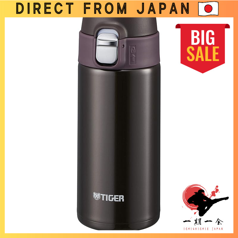 TIGER Vacuum Flask Chocolate Brown 360ml Sahara MMJ-A361-TC