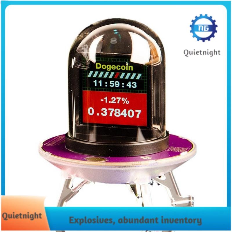 [quietnight.ph] Bitcoin RGB Nixie Tube Clock สมาร์ท WIFI เครือข่าย LED Light-Emitting หน้าจอสี DIY A