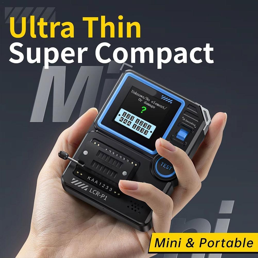 Lcr-p1 เครื่องทดสอบทรานซิสเตอร์ไดโอด Triode Capacitance Resistance Meter LCR Meter NPN PNP MOSFET IR