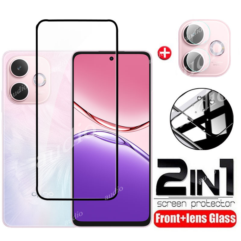 Oppo A5 Pro 5G 4G 2in1 ฟิล์มกระจกนิรภัยสําหรับOppo A5Pro OppoA5 Pro 5G 4Gป้องกันหน้าจอนุ่มHDกล้องเลนส์ฟิล์มสําหรับOPPO A5 Pro A5Pro OppoA5Pro 5Gป้องกันหน้าจอโทรศัพท์ฟิล์ม