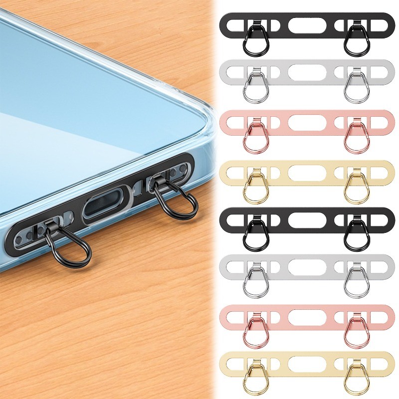 1/3ชิ้น คู่หลุมโลหะโทรศัพท์มือถือเชือกแขวนเชื่อมต่อแพทช์-คู่หัวเข็มขัดแหวนโทรศัพท์เชือกเส้นเล็กแพทช์ เทเธอร์ แท็บ-โทรศัพท์เชือกเส้นเล็กปะเก็น-สแตนเลสสลิงสายบัตรคลิป - รูปที่ 7