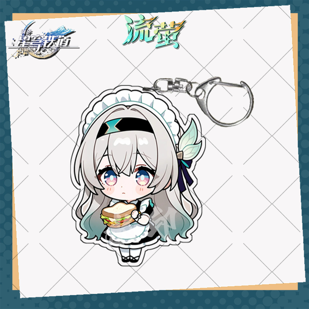 Honkai: Star Rail Firefly Game Merch อะคริลิคป้ายพวงกุญแจ รูปที่ 7