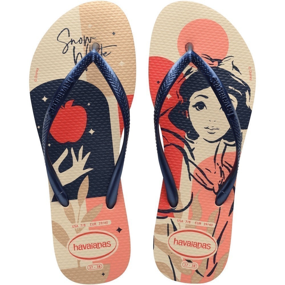 HAVAIANAS รองเท้าแตะผู้หญิง Slim Princesas Flip Flop CREAM 41350458954F_F3CMXX