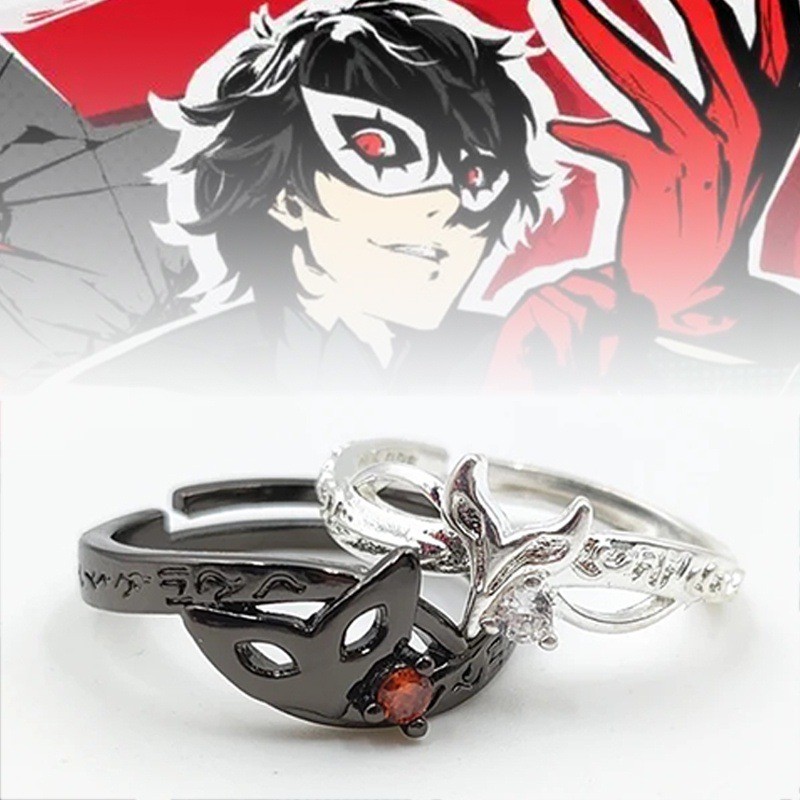 Persona Ring Akechi Goro Opening Ring เครื่องประดับผู้ชายและผู้หญิง
