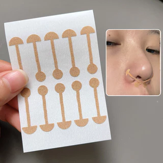 สติ๊กเกอร์ 50 แผ่น Contouring Beauty Patch - สติ๊กเกอร์ปรับรูปร่างจมูกแบบมีกาวในตัวแบบยืดหยุ่น - หดจมูก - แผ่นแปะจมูก Orthotic Nose - เครื่องมือดูแลผิวหน้า