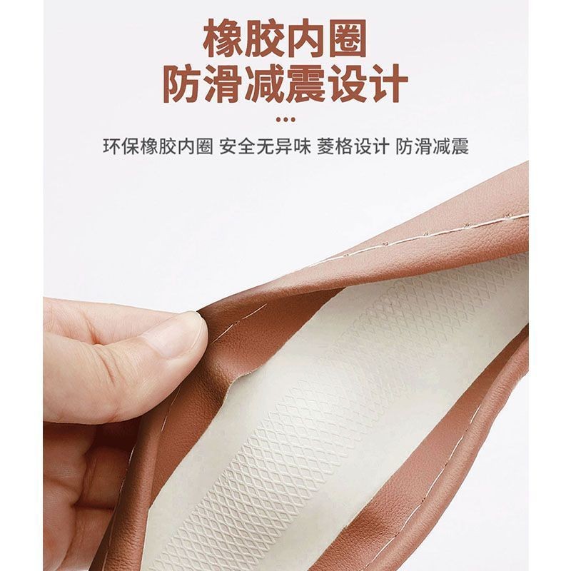 Gwm ORA GOOD CAT EV เฉพาะพวงมาลัยฝาครอบล้อหมีหนังตกแต่ง Ola สีดําแมวแมวสีขาวบัลเล่ต์ CAT Lightning CAT ฝาครอบมือจับรถ - รูปที่ 3