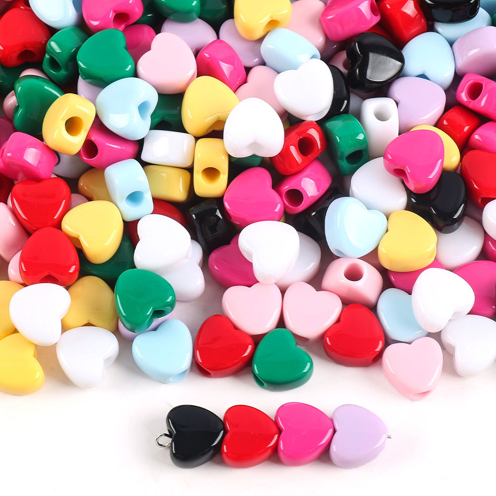 20ชิ้น12มิลลิเมตรลูกอมสีอะคริลิหัวใจลูกปัดวัสดุ ทําเอง เครื่องประดับทําสร้อยข้อมือต่างหูหลุมใหญ่จี้อุปกรณ์เสริม