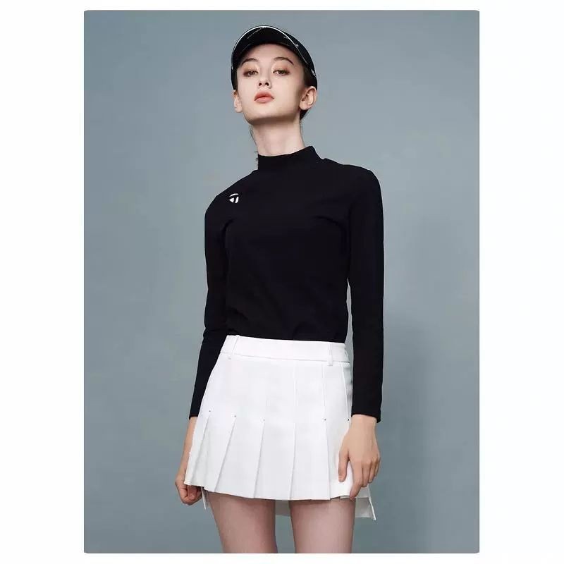 [Taylormade] Golf Womens Long-Sleeved Warm Comfort Slim-Fit Outdoor Sports Jersey (CX2462) Z6GT