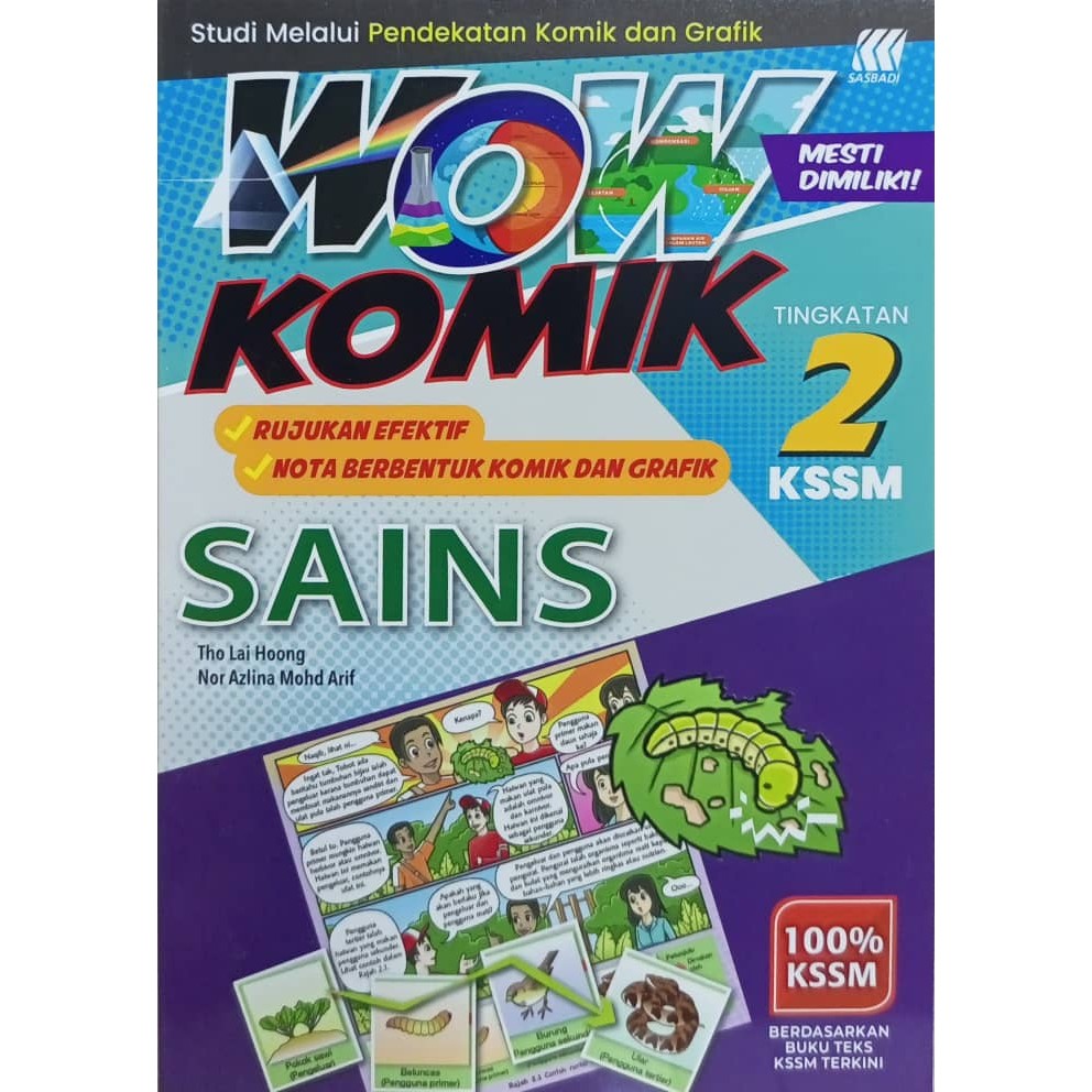 WOW SCIENCE COMIC GRADE 2 KSSM (SASBADI) 2025